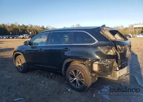 2016 Toyota Highlander Xle z USA, uszkodzony, nr VIN 5TDJKRFH1GS237779